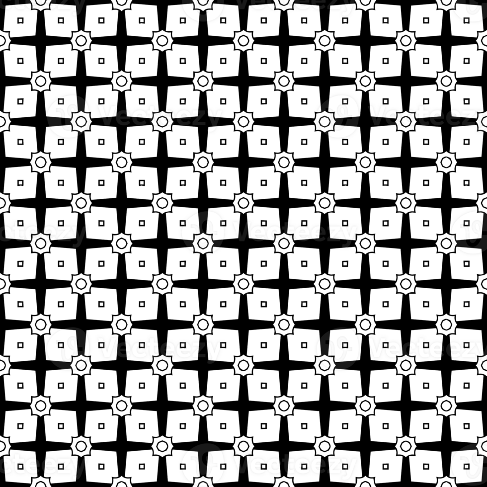 Black seamless abstract pattern. Overlay for background and backdrop. Ornamental design. PNG graphic illustration with transparent background.