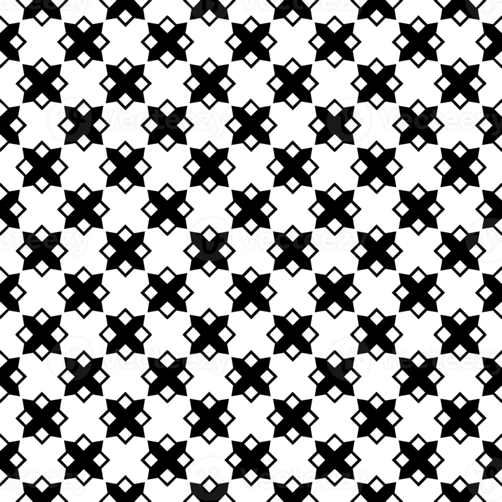 Black seamless abstract pattern. Overlay for background and backdrop. Ornamental design. PNG graphic illustration with transparent background.