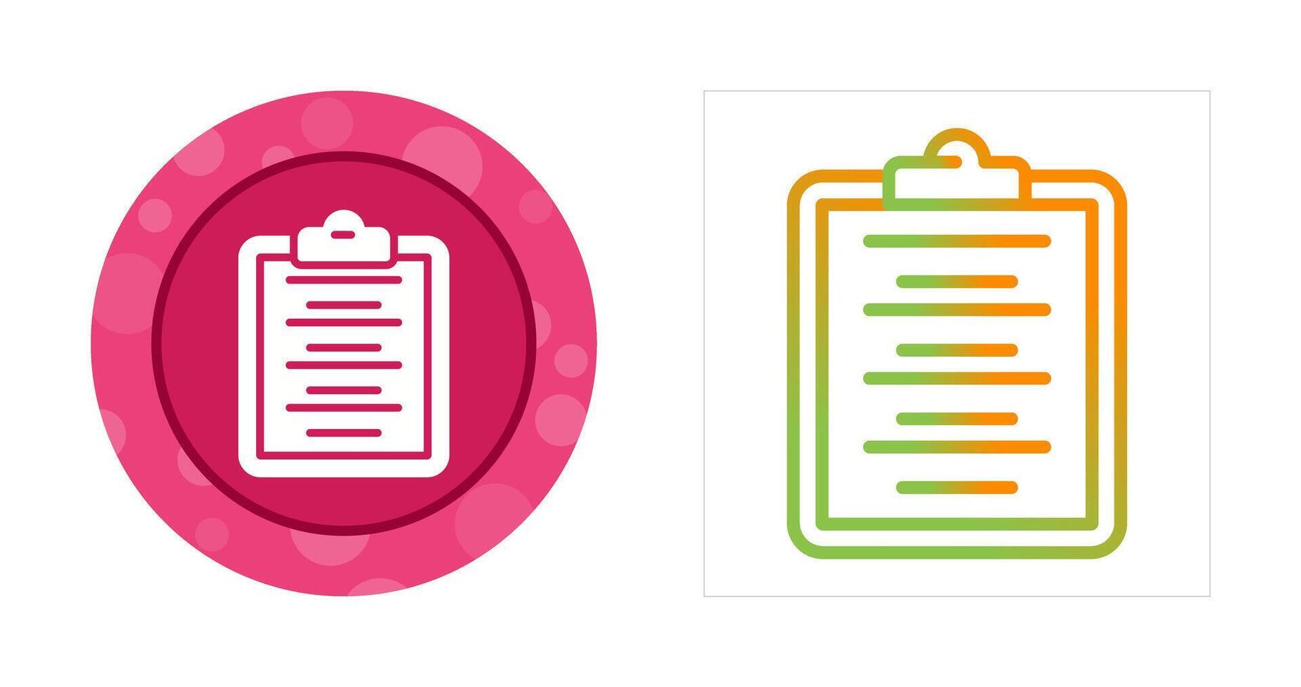 Writing Pad Vector Icon