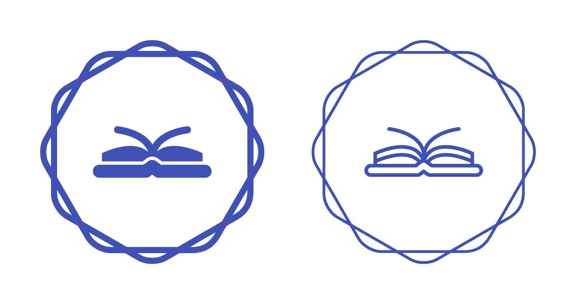 Open Book Vector Icon