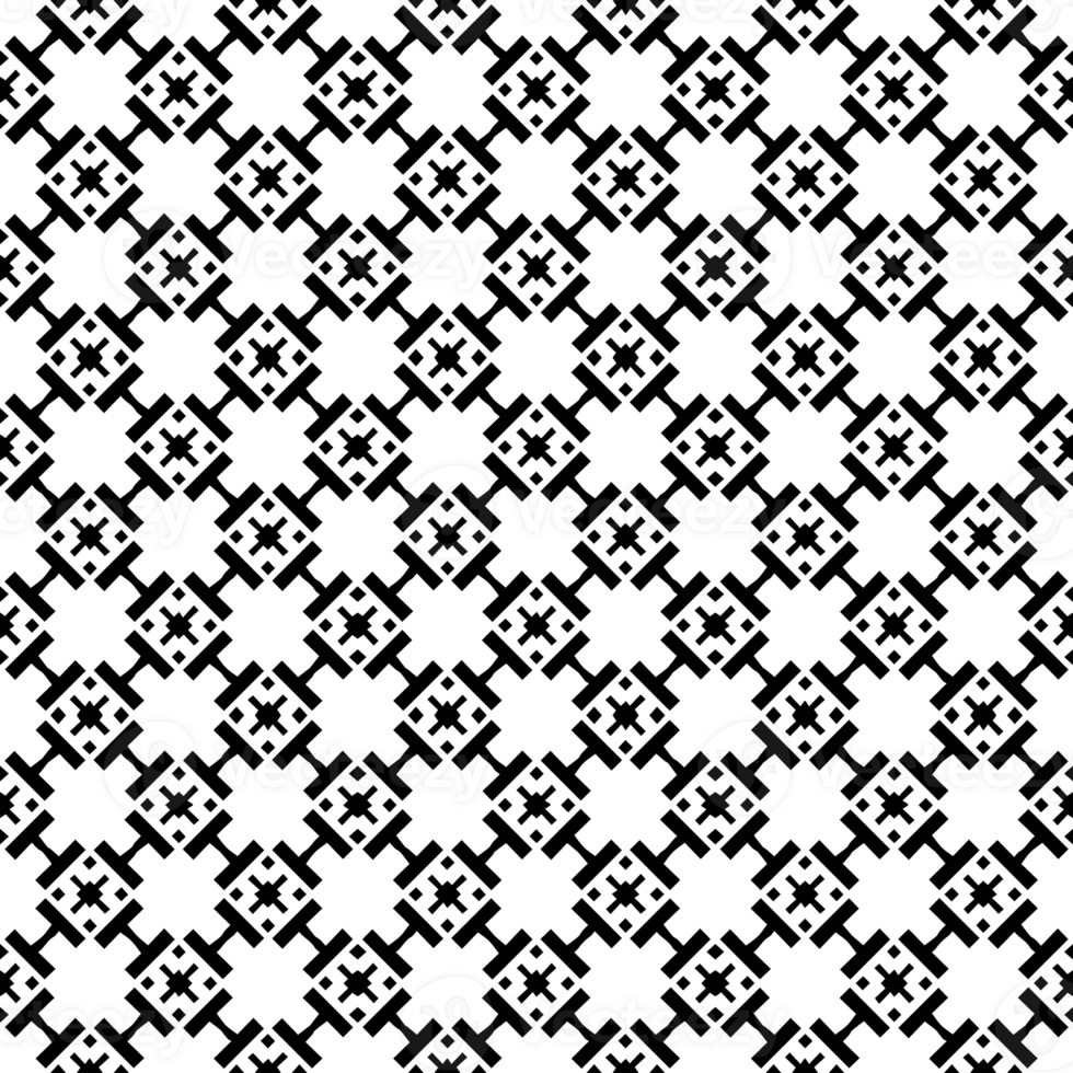 Black seamless abstract pattern. Overlay for background and backdrop. Ornamental design. PNG graphic illustration with transparent background.