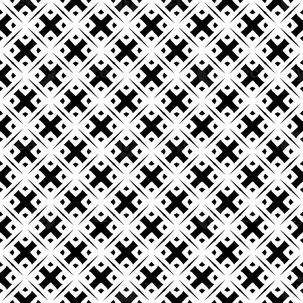 Black seamless abstract pattern. Overlay for background and backdrop. Ornamental design. PNG graphic illustration with transparent background.