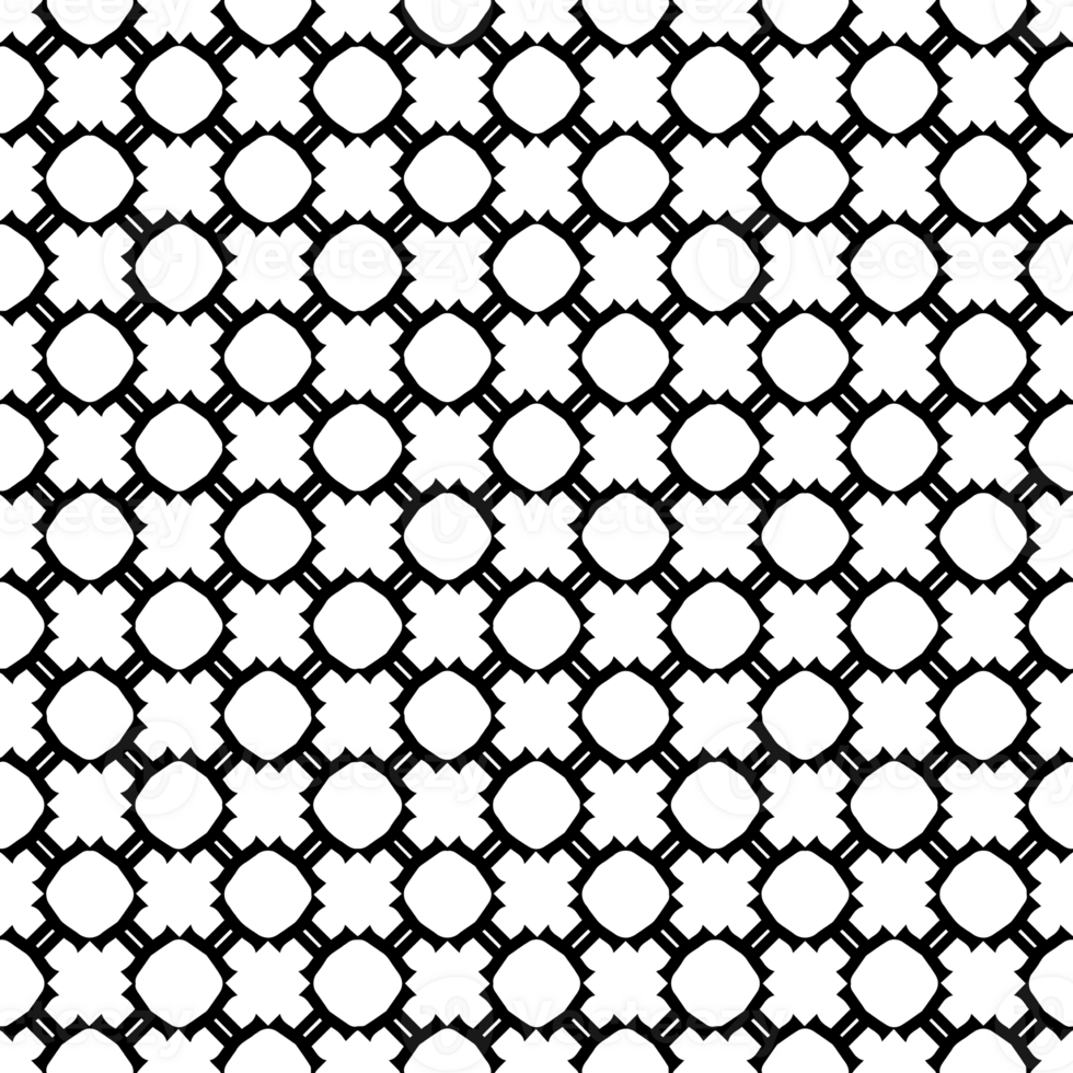 Black seamless abstract pattern. Overlay for background and backdrop. Ornamental design. PNG graphic illustration with transparent background.