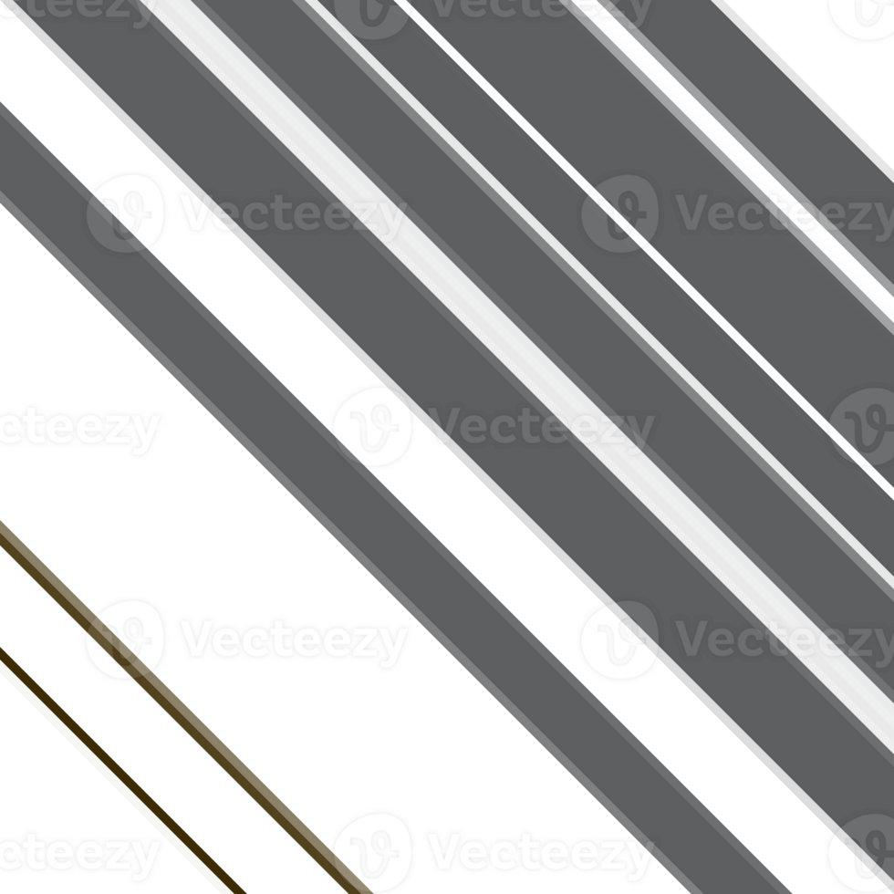 Black and white striped abstract background overlay. Motion effect. PNG graphic illustration with transparent background.