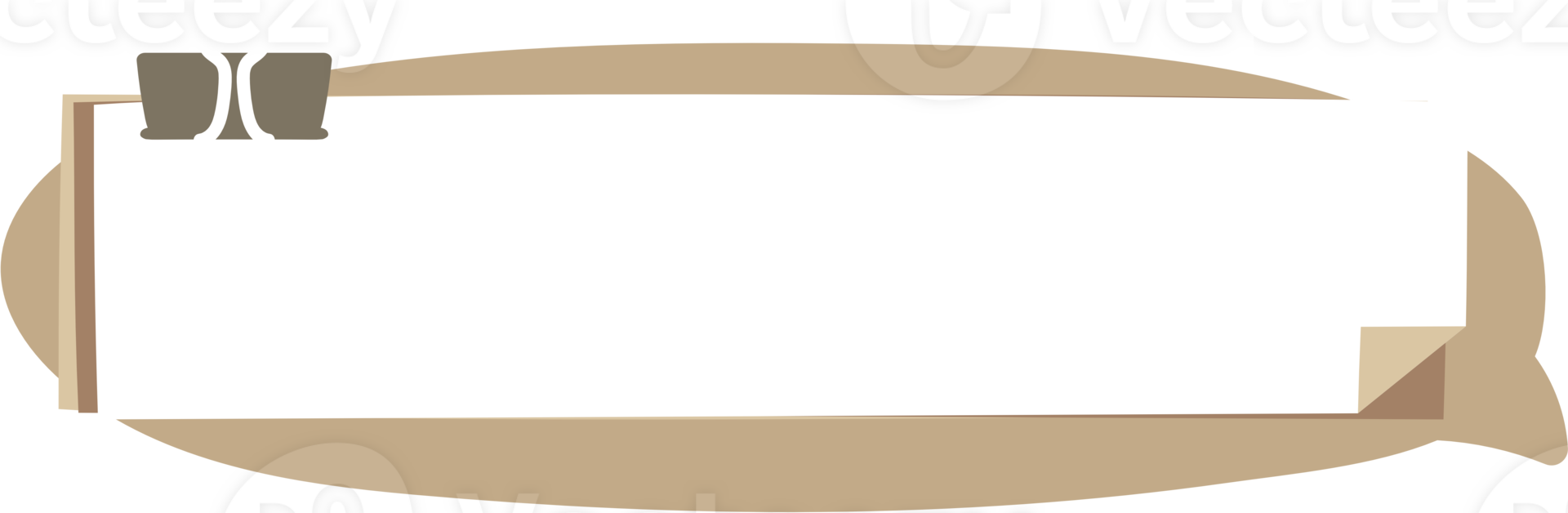 Colorful pastel brown color speech bubble balloon, icon sticker memo keyword planner text box banner, flat png transparent element design