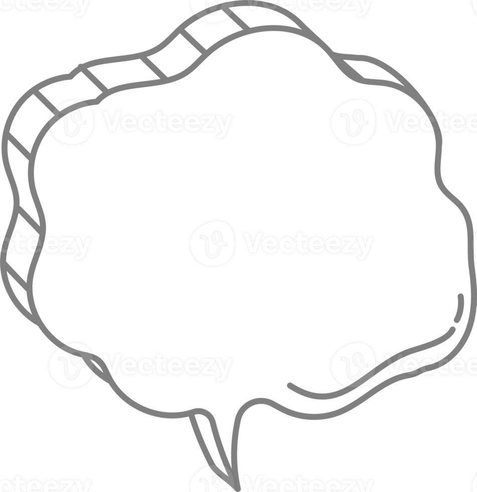 3d black and white color speech bubble balloon icon sticker memo keyword planner text box banner, flat png transparent element design