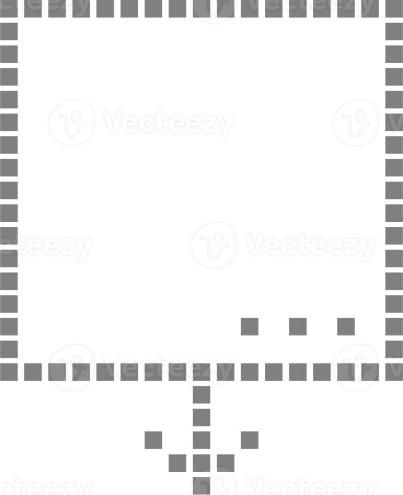 8bit retro game pixel speech bubble balloon icon sticker memo keyword planner text box banner, flat png transparent element design