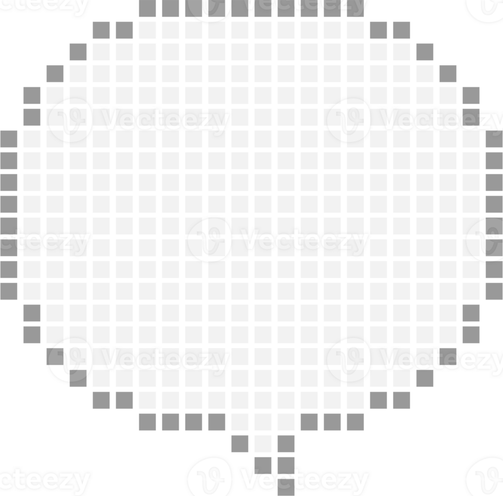 8bit retro game pixel speech bubble balloon icon sticker memo keyword planner text box banner, flat png transparent element design
