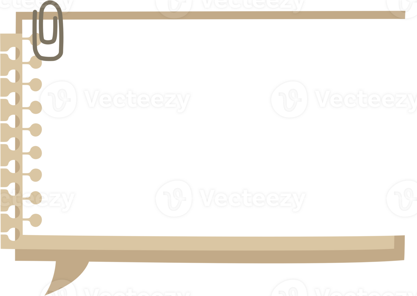 Colorful pastel brown color speech bubble balloon, icon sticker memo keyword planner text box banner, flat png transparent element design