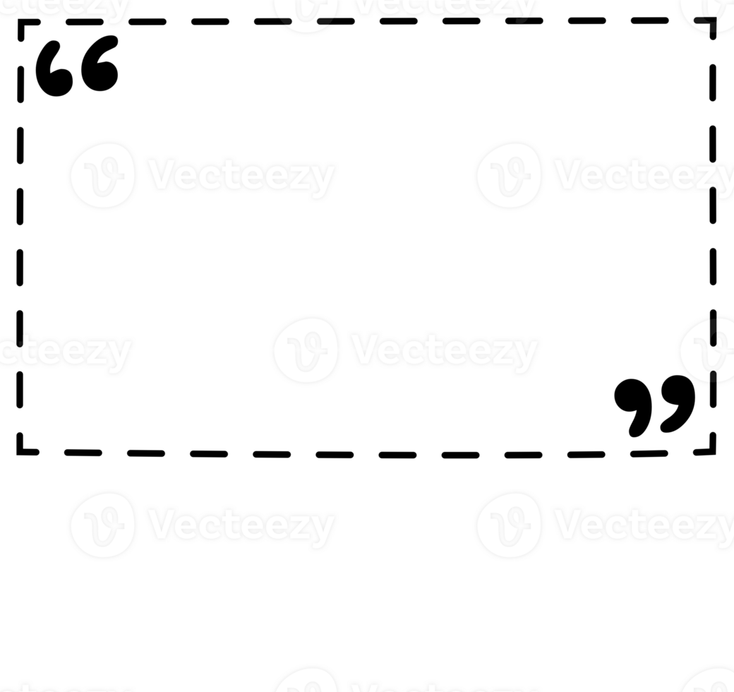 Black and white speech bubble balloon with quotation marks, icon sticker memo keyword planner text box banner, flat png transparent element design