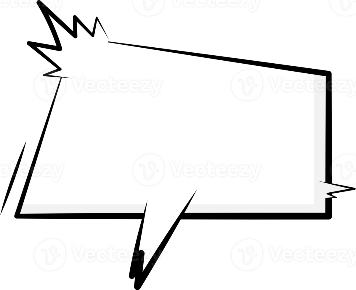 Black and white color speech bubble balloon, icon sticker memo keyword planner text box banner, flat png transparent element design