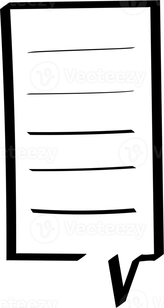 Black and white color speech bubble balloon, icon sticker memo keyword planner text box banner, flat png transparent element design