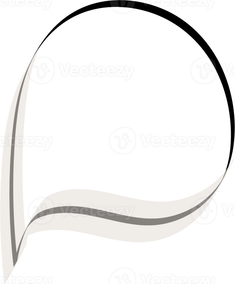 Beige color speech bubble balloon, icon sticker memo keyword planner text box banner, flat png transparent element design