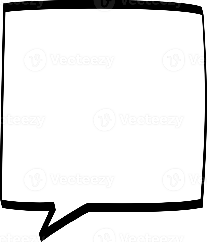 Black and white color speech bubble balloon, icon sticker memo keyword planner text box banner, flat png transparent element design