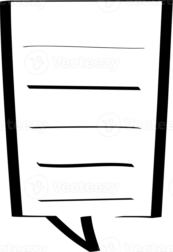 Black and white color speech bubble balloon, icon sticker memo keyword planner text box banner, flat png transparent element design