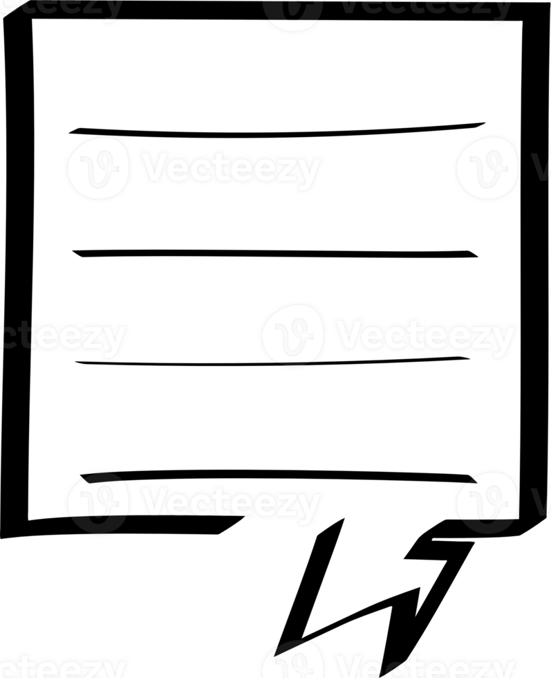 Black and white color speech bubble balloon, icon sticker memo keyword planner text box banner, flat png transparent element design