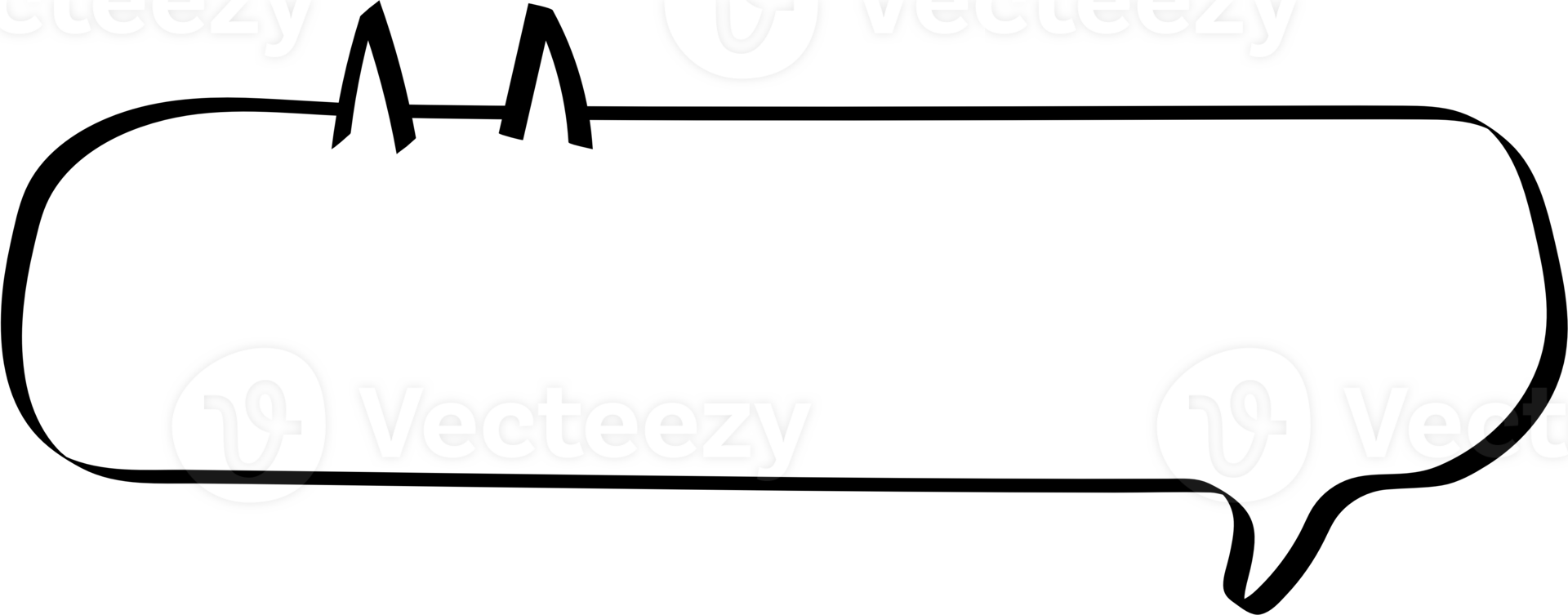 Animal pet cat Black and white color speech bubble balloon, icon sticker memo keyword planner text box banner, flat png transparent element design