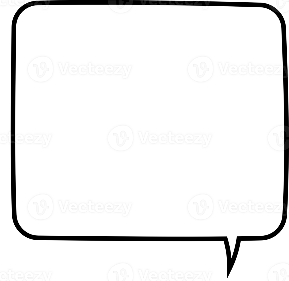 Black and white color speech bubble balloon, icon sticker memo keyword planner text box banner, flat png transparent element design