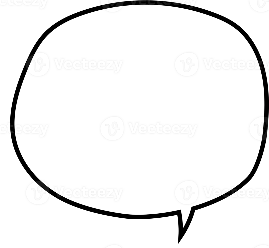 Black and white color speech bubble balloon, icon sticker memo keyword planner text box banner, flat png transparent element design
