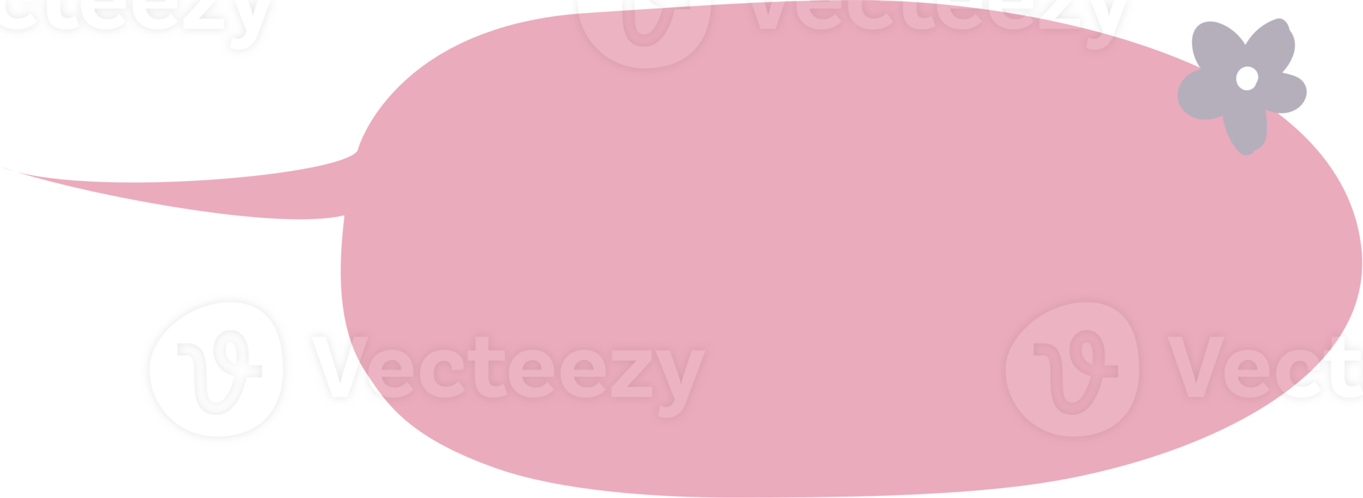 Colorful pastel pink color speech bubble balloon, icon sticker memo keyword planner text box banner, flat png transparent element design
