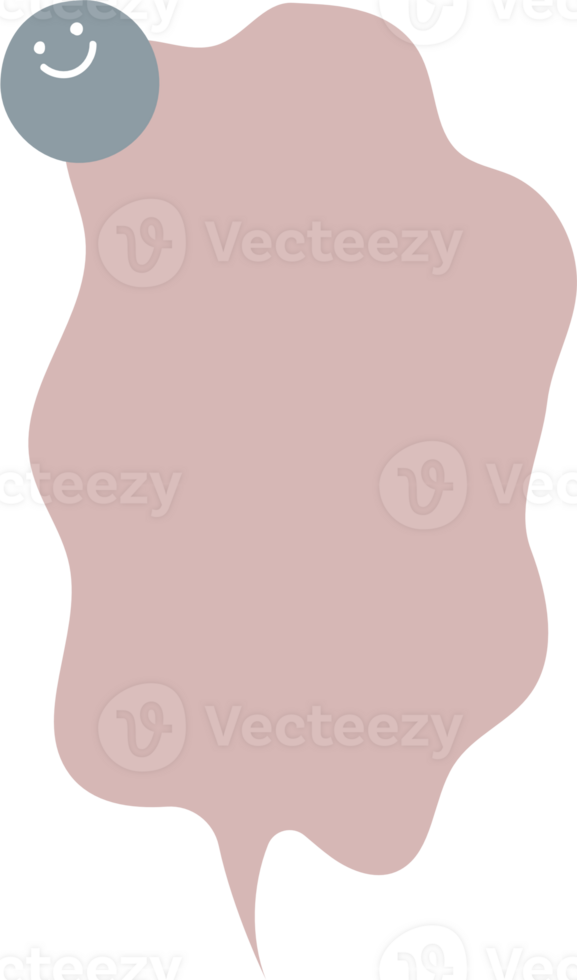 Colorful pastel pink color speech bubble balloon, icon sticker memo keyword planner text box banner, flat png transparent element design