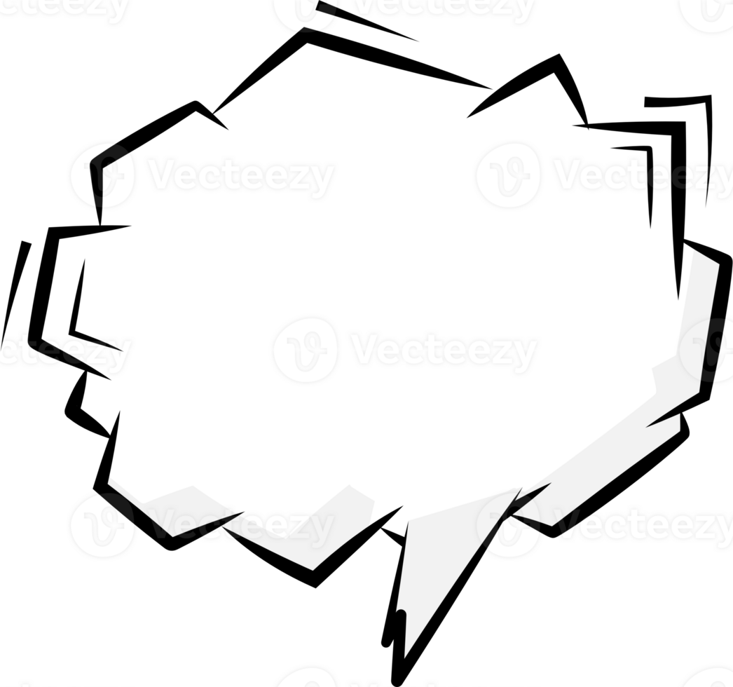 Black and white color speech bubble balloon, icon sticker memo keyword planner text box banner, flat png transparent element design