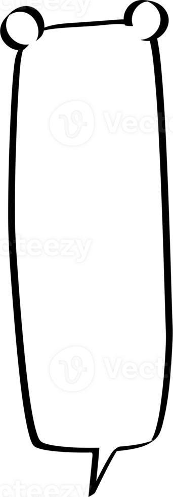 Animal pet bear Black and white color speech bubble balloon, icon sticker memo keyword planner text box banner, flat png transparent element design