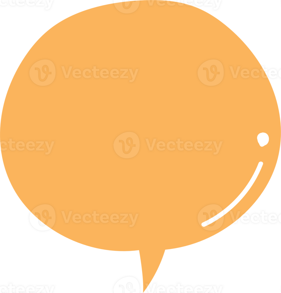 Colorful pastel yellow color speech bubble balloon, icon sticker memo keyword planner text box banner, flat png transparent element design