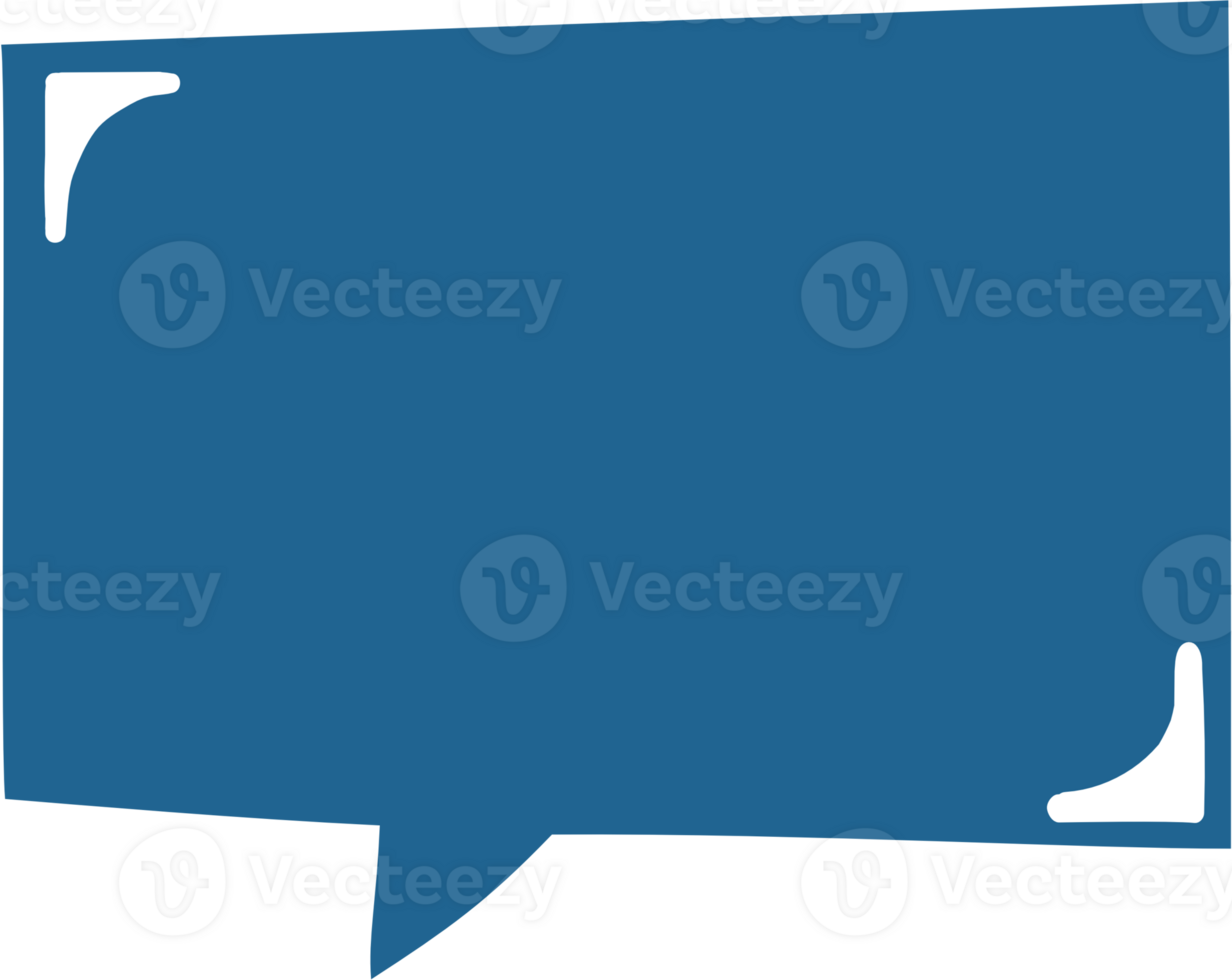 Colorful pastel blue color speech bubble balloon, icon sticker memo keyword planner text box banner, flat png transparent element design
