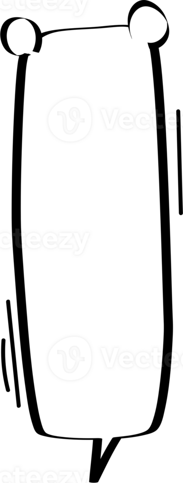 Animal pet bear Black and white color speech bubble balloon, icon sticker memo keyword planner text box banner, flat png transparent element design