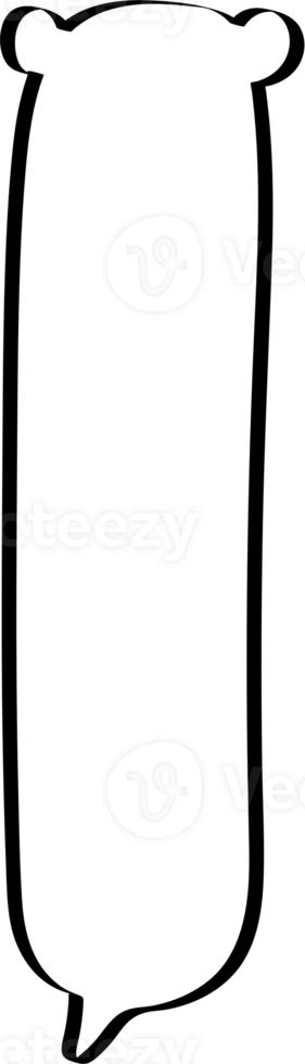 Animal pet bear Black and white color speech bubble balloon, icon sticker memo keyword planner text box banner, flat png transparent element design