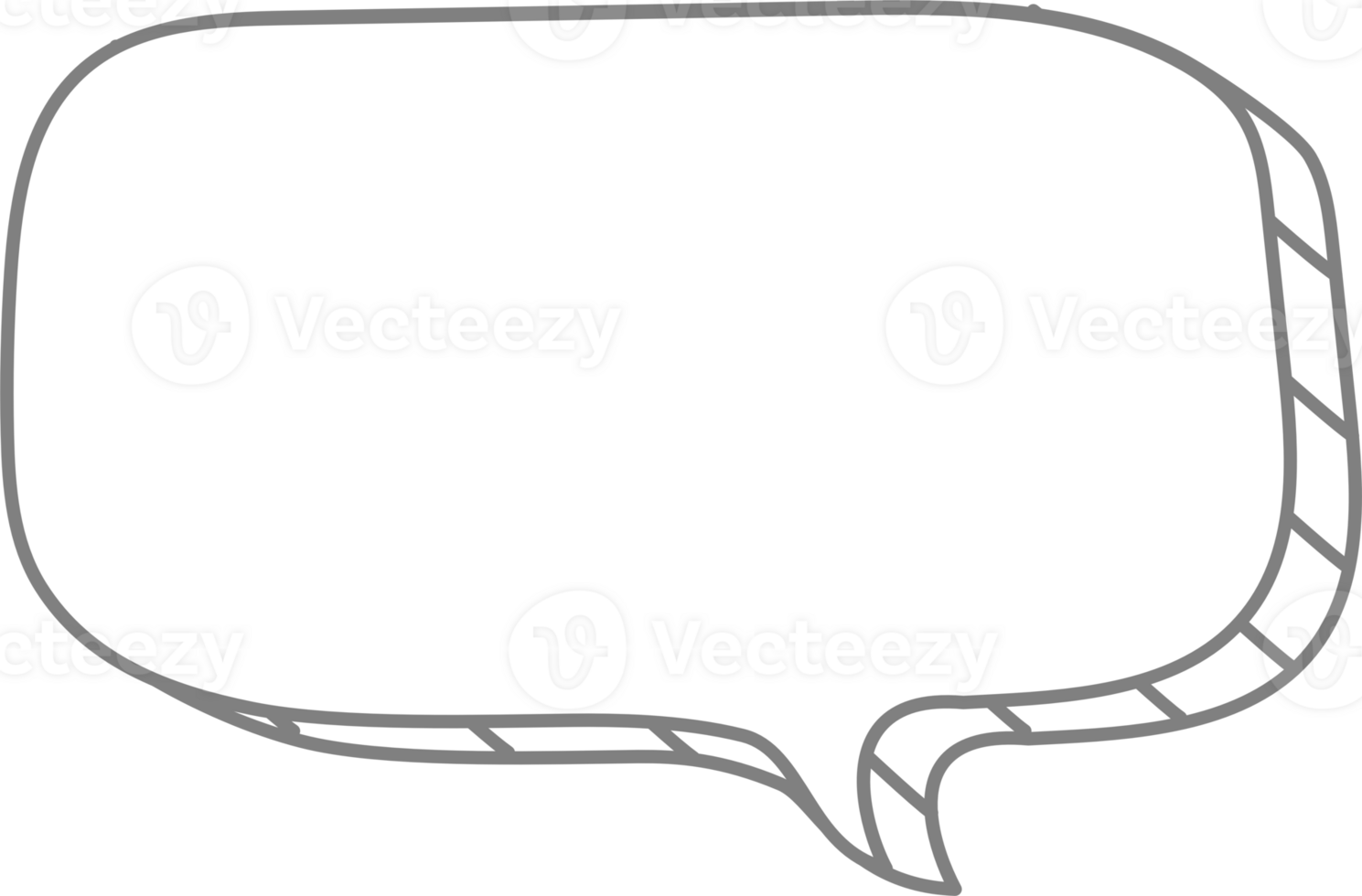 3d black and white color speech bubble balloon icon sticker memo keyword planner text box banner, flat png transparent element design