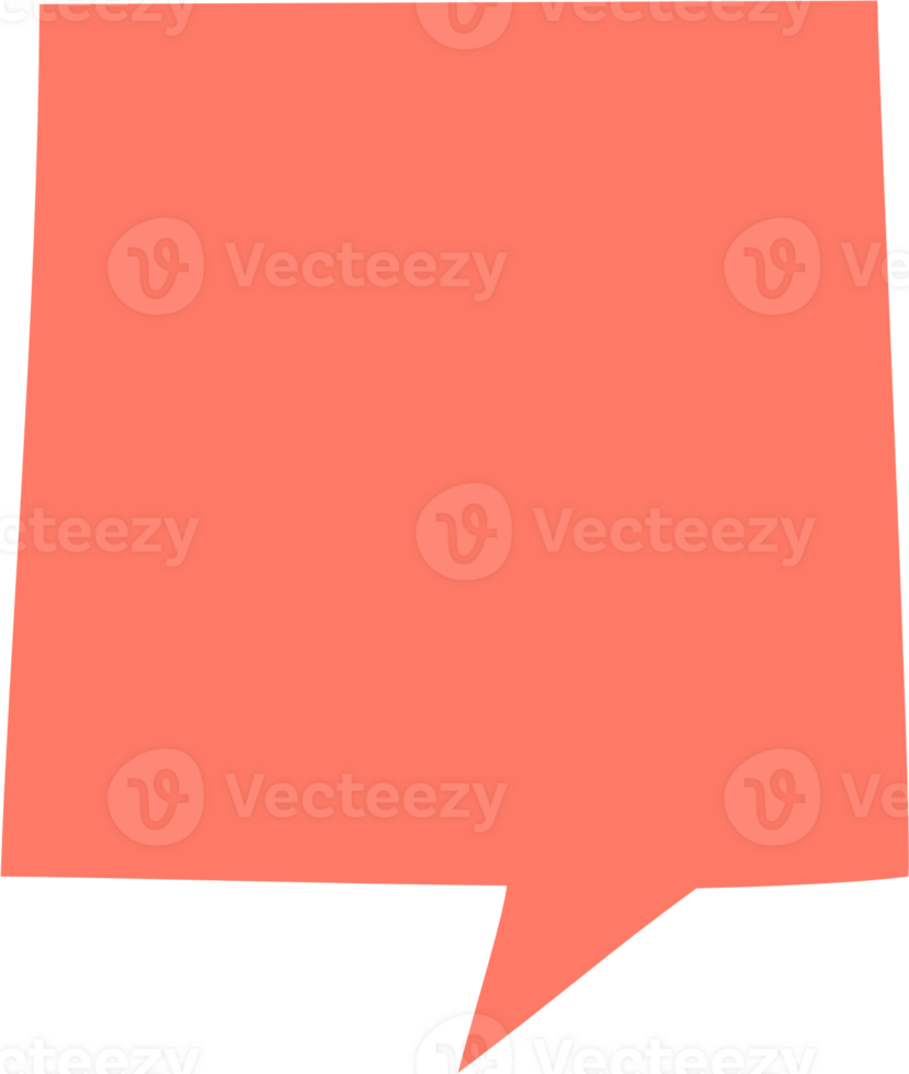 Colorful pastel orange color speech bubble balloon, icon sticker memo keyword planner text box banner, flat png transparent element design