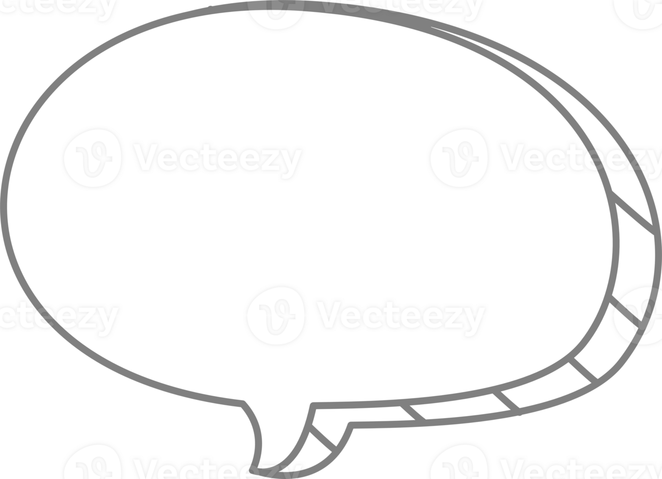 3d black and white color speech bubble balloon icon sticker memo keyword planner text box banner, flat png transparent element design