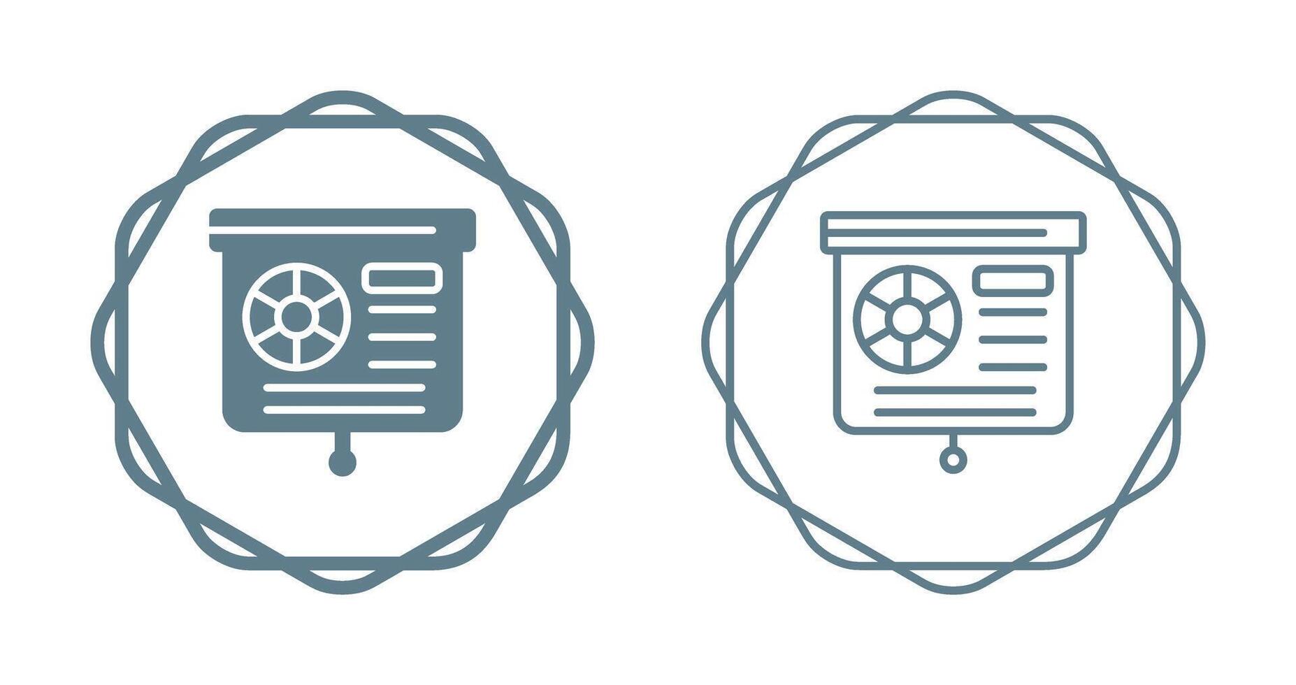 Presentation Slide Vector Icon