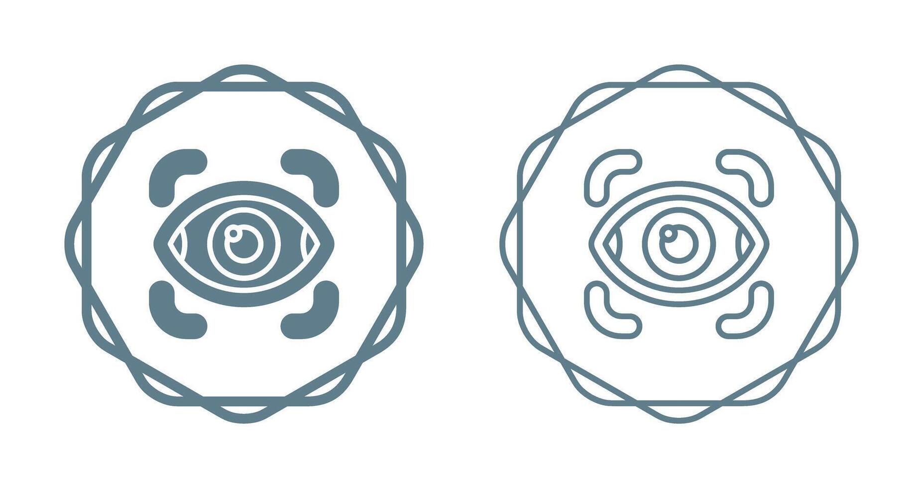 Retinal Scanner Vector Icon
