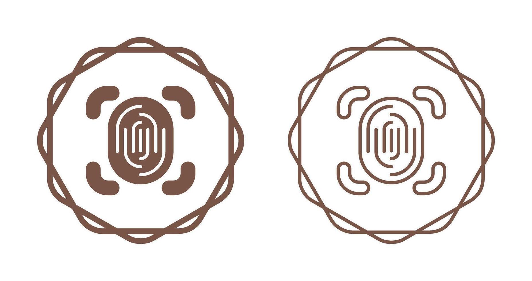 Fingerprint Scanner Vector Icon