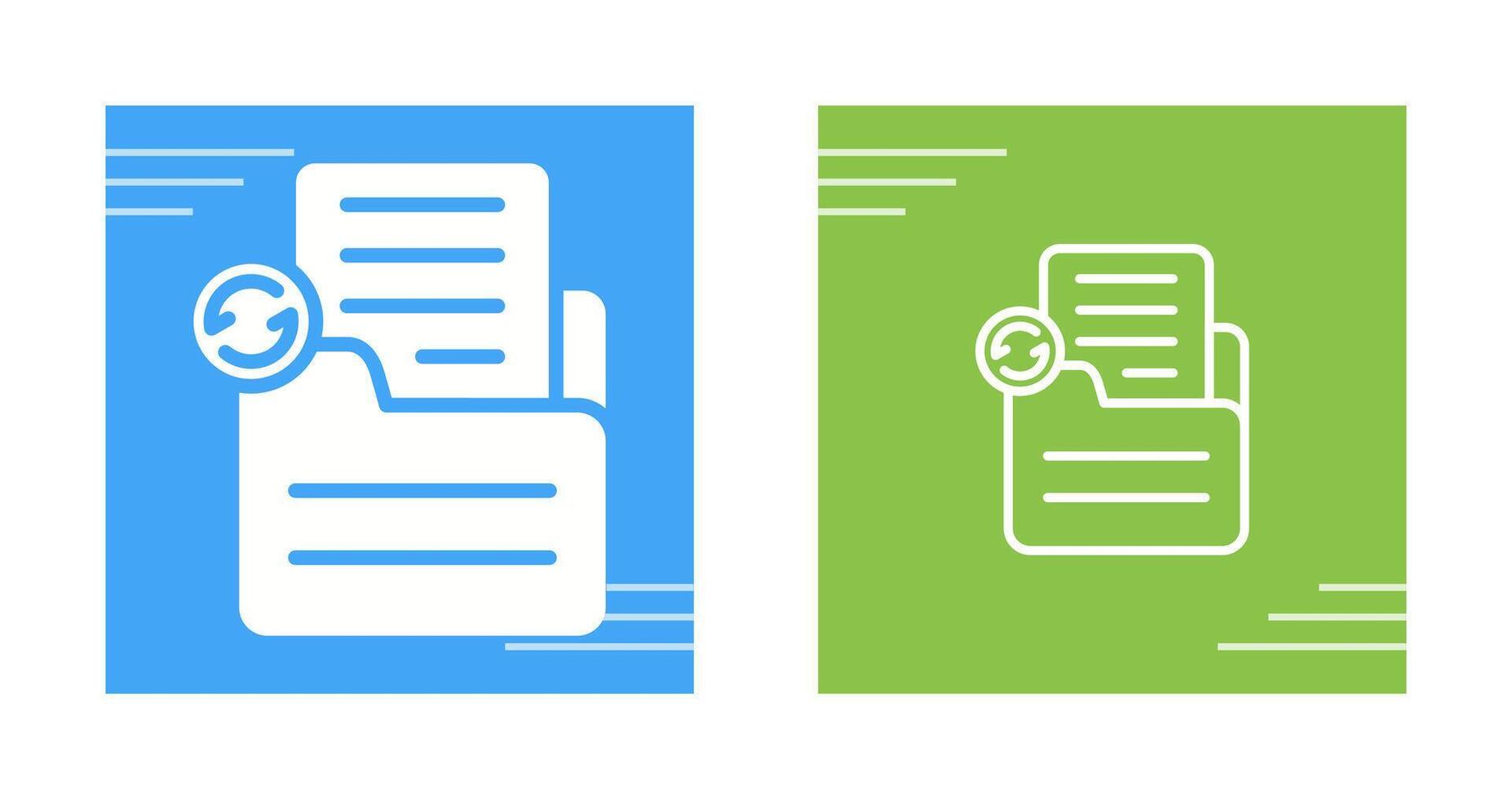 Document Sync Vector Icon