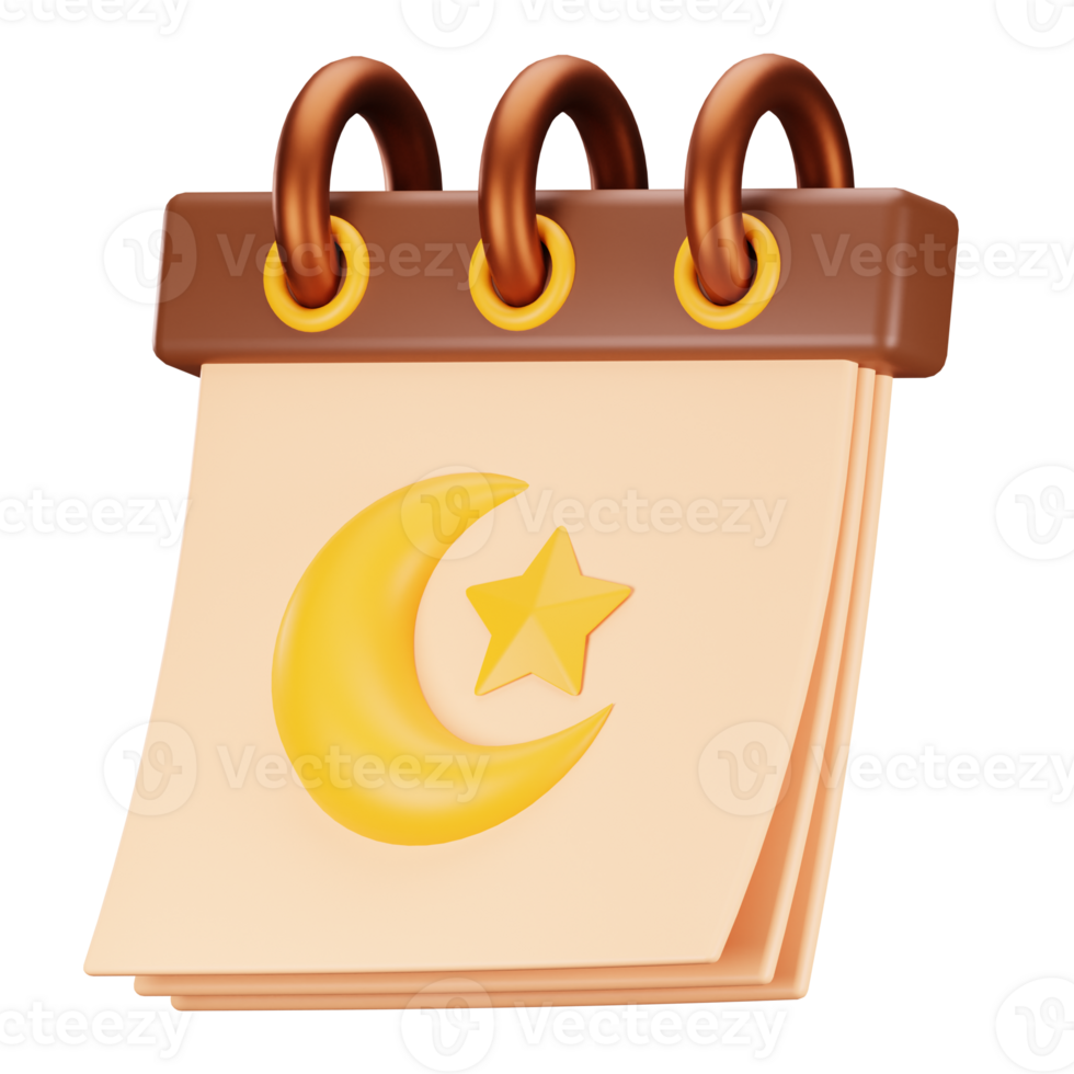 3d icon ramadan calendar png