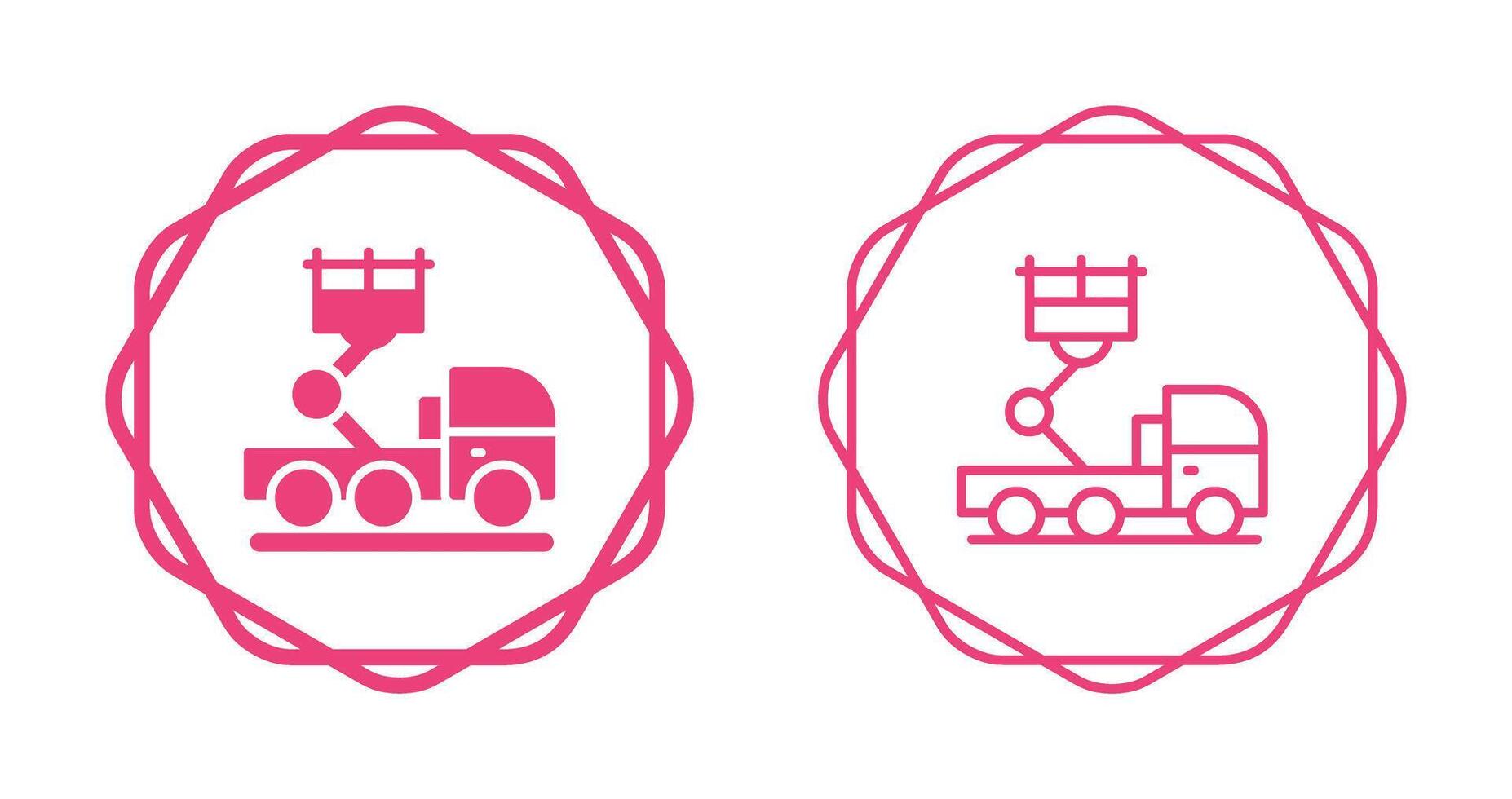 Ladder Truck Vector Icon