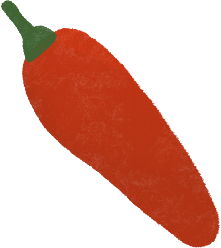 red chili pepper clipart. illustration on transparent background png
