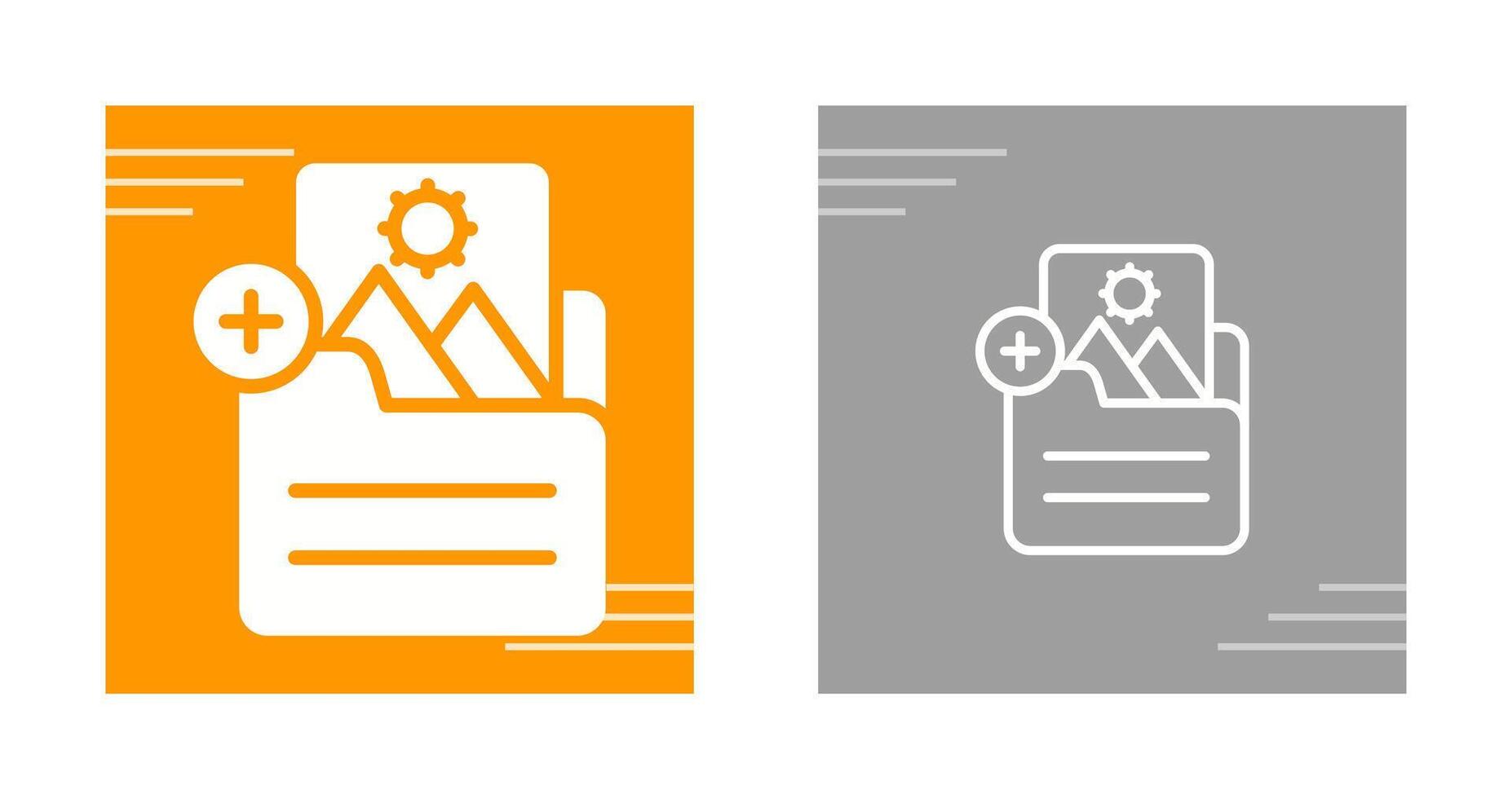 Document Insert Image Vector Icon