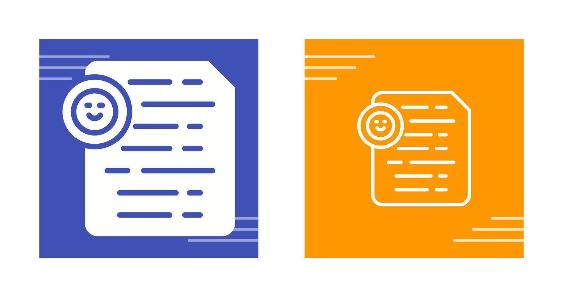 Document Insert Emoji Vector Icon