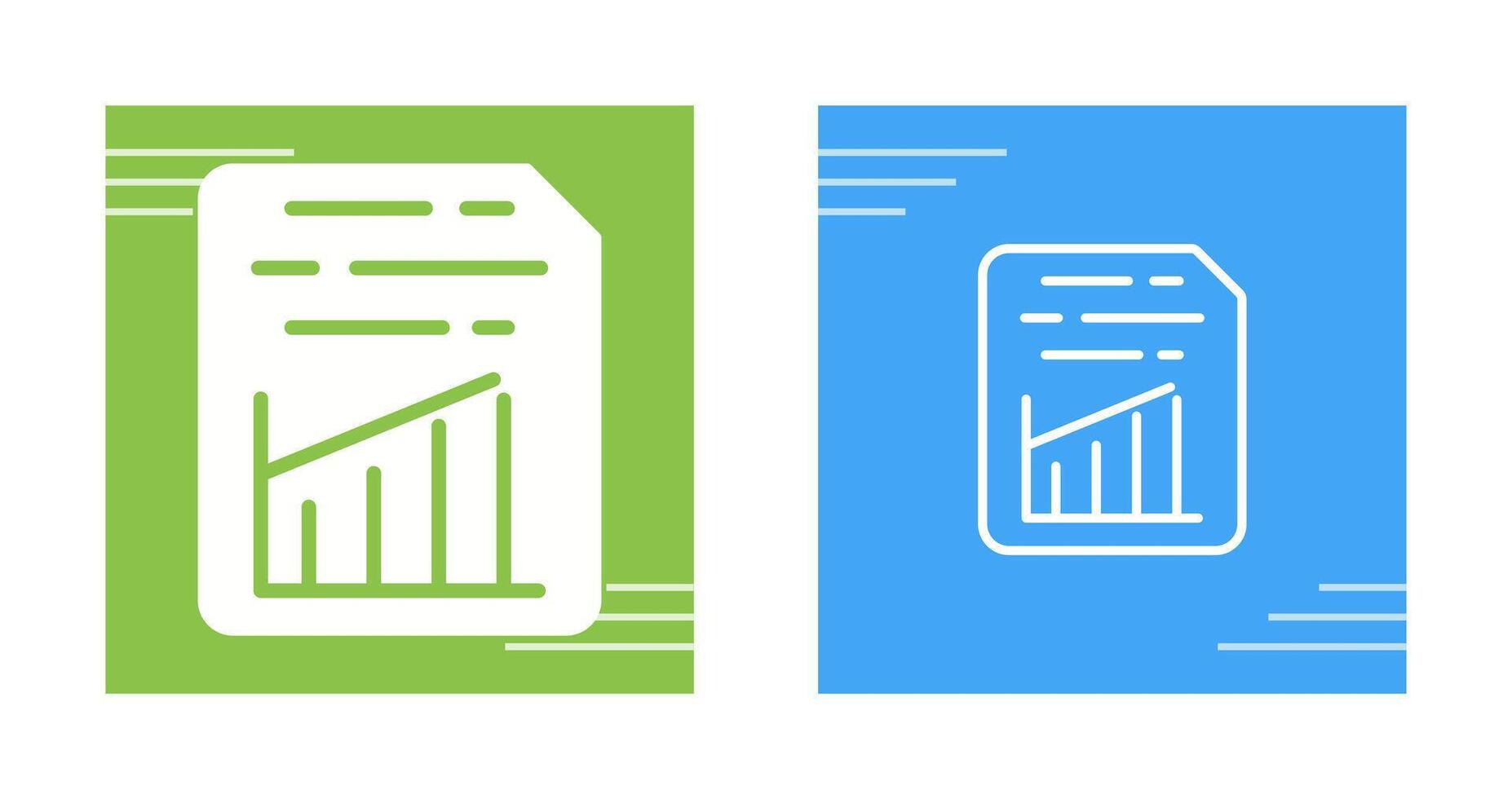 Document Insert Graph Vector Icon