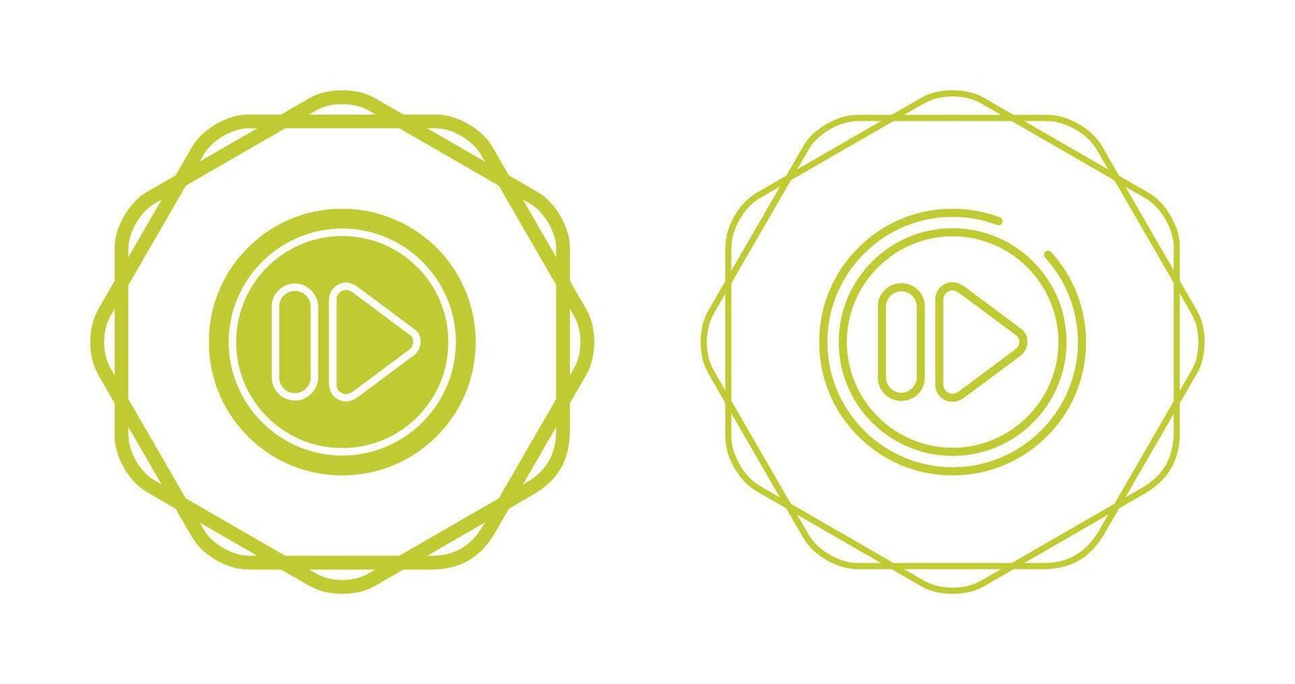 Fast Forward Button Vector Icon