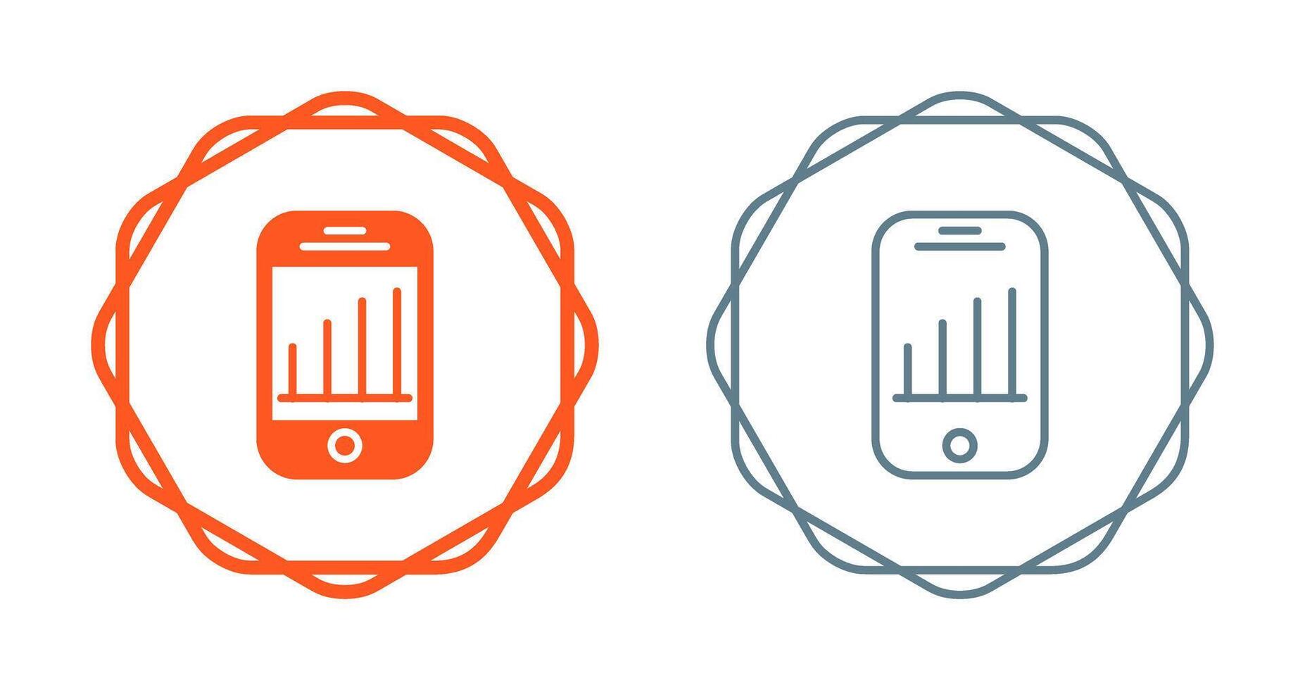 Mobile Analytics Vector Icon
