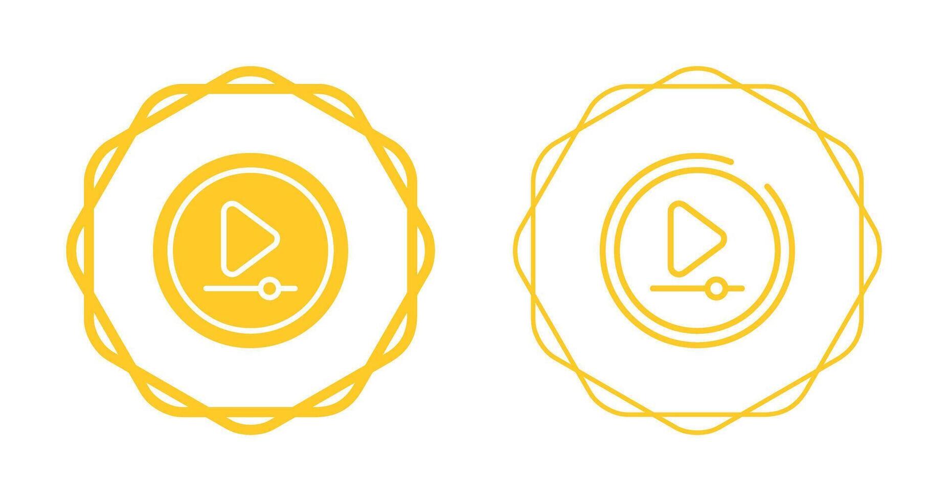 Video Play Button Vector Icon