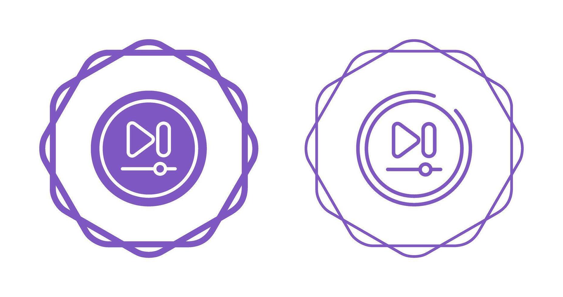 Video Next Track Button Vector Icon