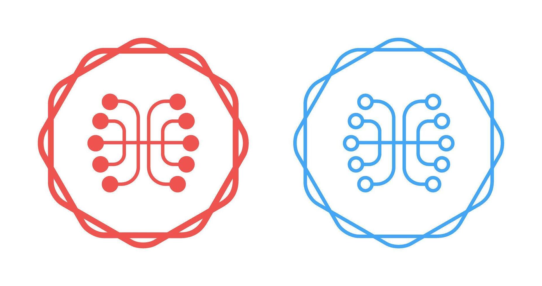 Neural Networks Vector Icon