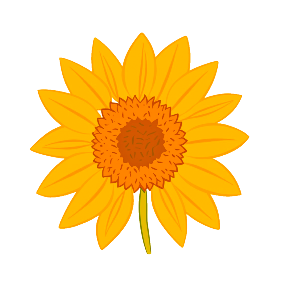 ai generado gratis descargar el ilustración de girasol png